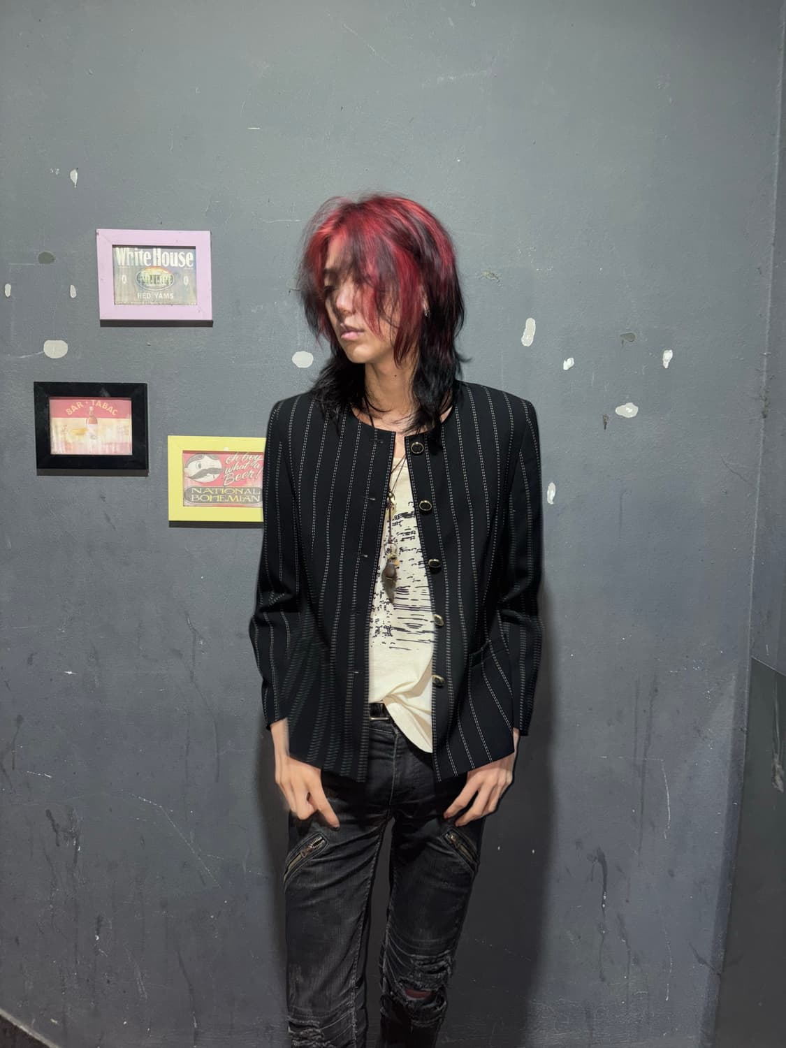 Pinstripe Orbit Blazer 상품이미지6