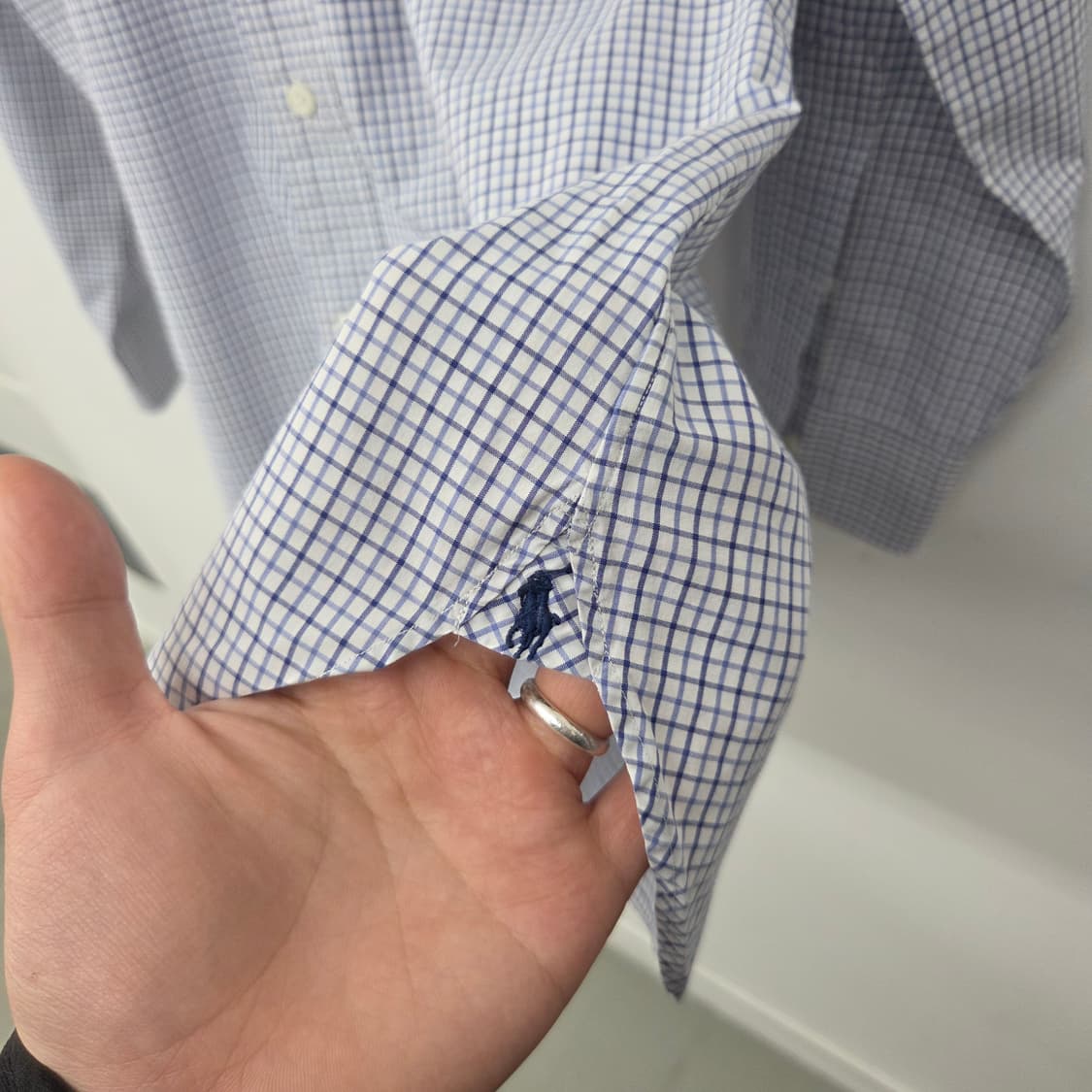 폴로 랄프로렌 체크 긴팔 셔츠 남XL 상품이미지5