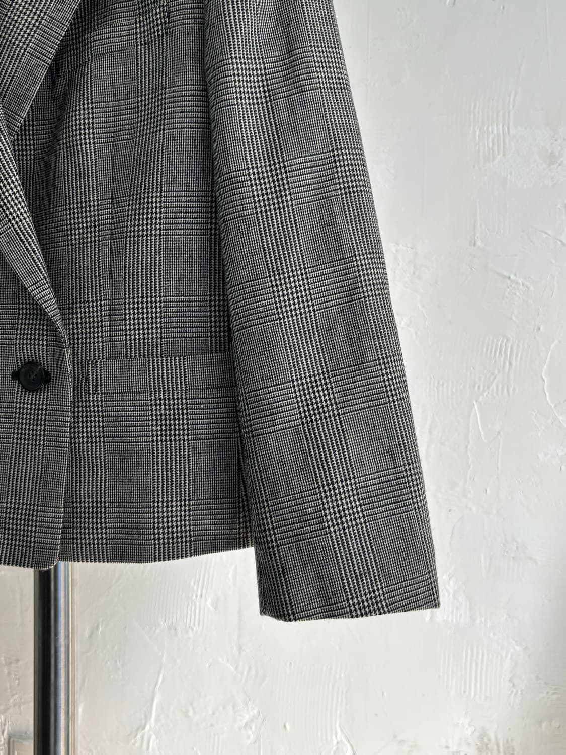 Burberry 버버리 그레이 컬러 체크 더블 블레이저 자켓 상품이미지3