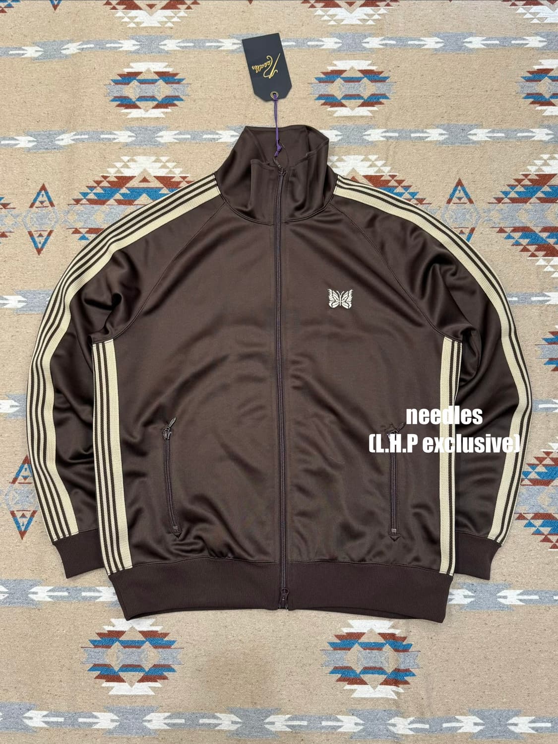 [L] 니들스 x LHP 트랙 자켓 폴리 스무스 브라운 상품이미지1