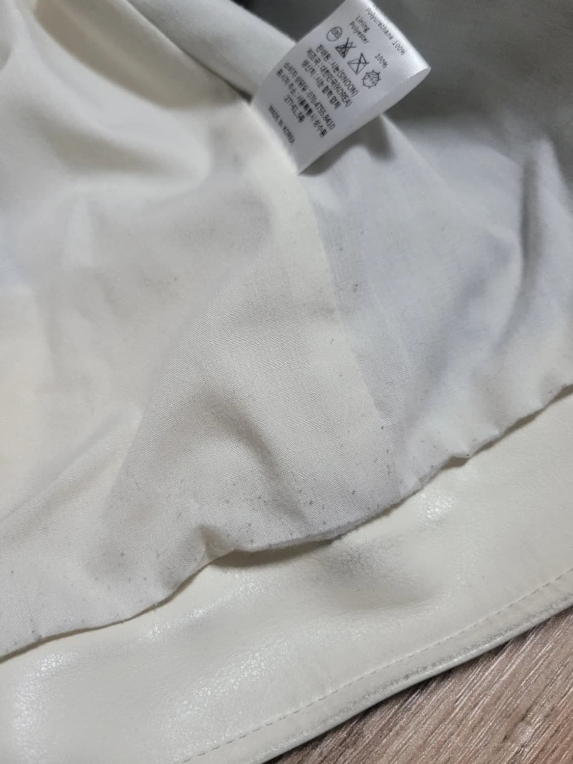 시눈 레더 배색 라이더 자켓 상품이미지5