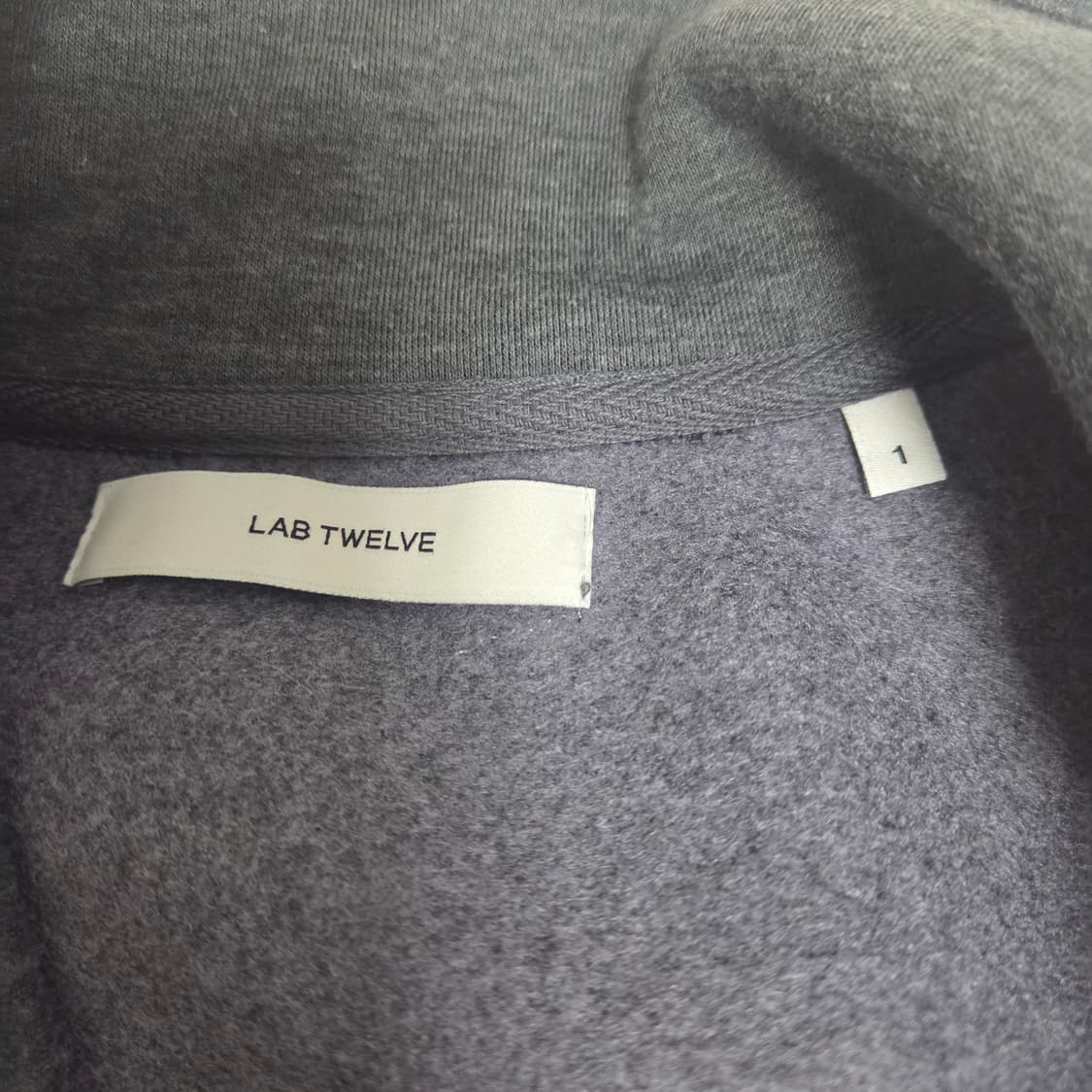 랩12 니티드 울 베스트 집업 그레이 M 상품이미지3