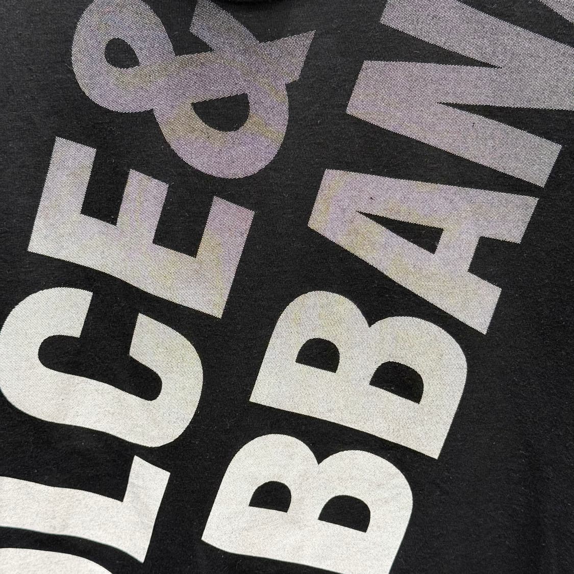 돌체앤가바나 빅 로고 프린트 반팔 티셔츠 그래픽 디자인 블랙 상품이미지6