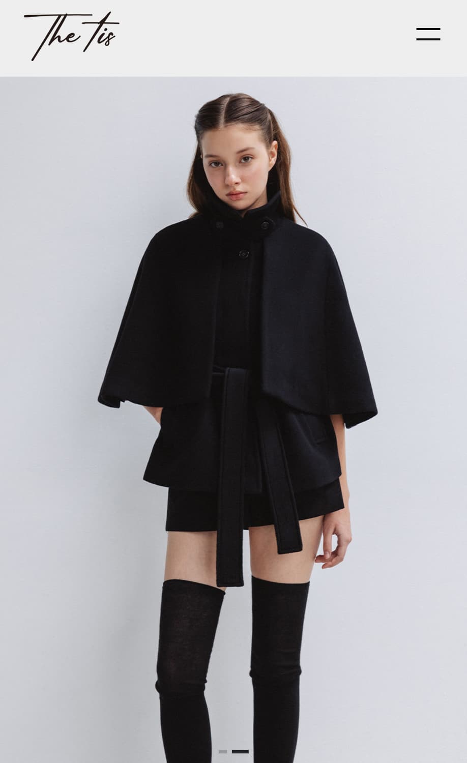 더티스 울 발마칸 케이프 코트 상품이미지2