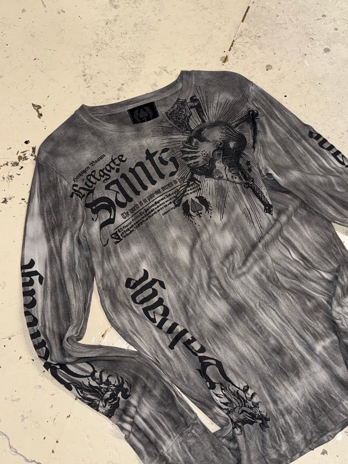 Salvage grunge lettering long sleeve 상품이미지2