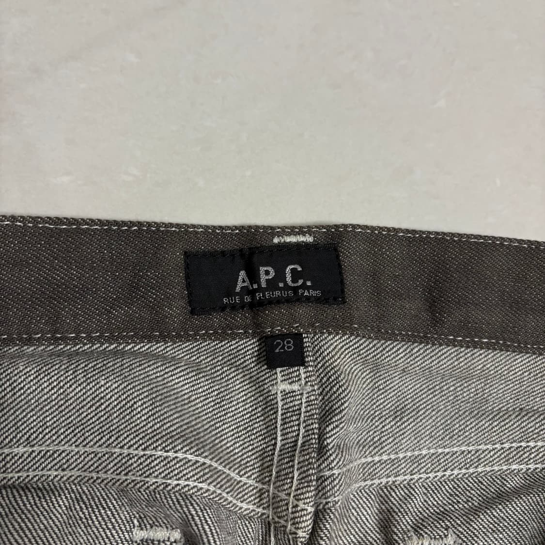 빈티지 A.P.C. 아페쎄 브라운 데님팬츠 청바지 28인치 상품이미지8