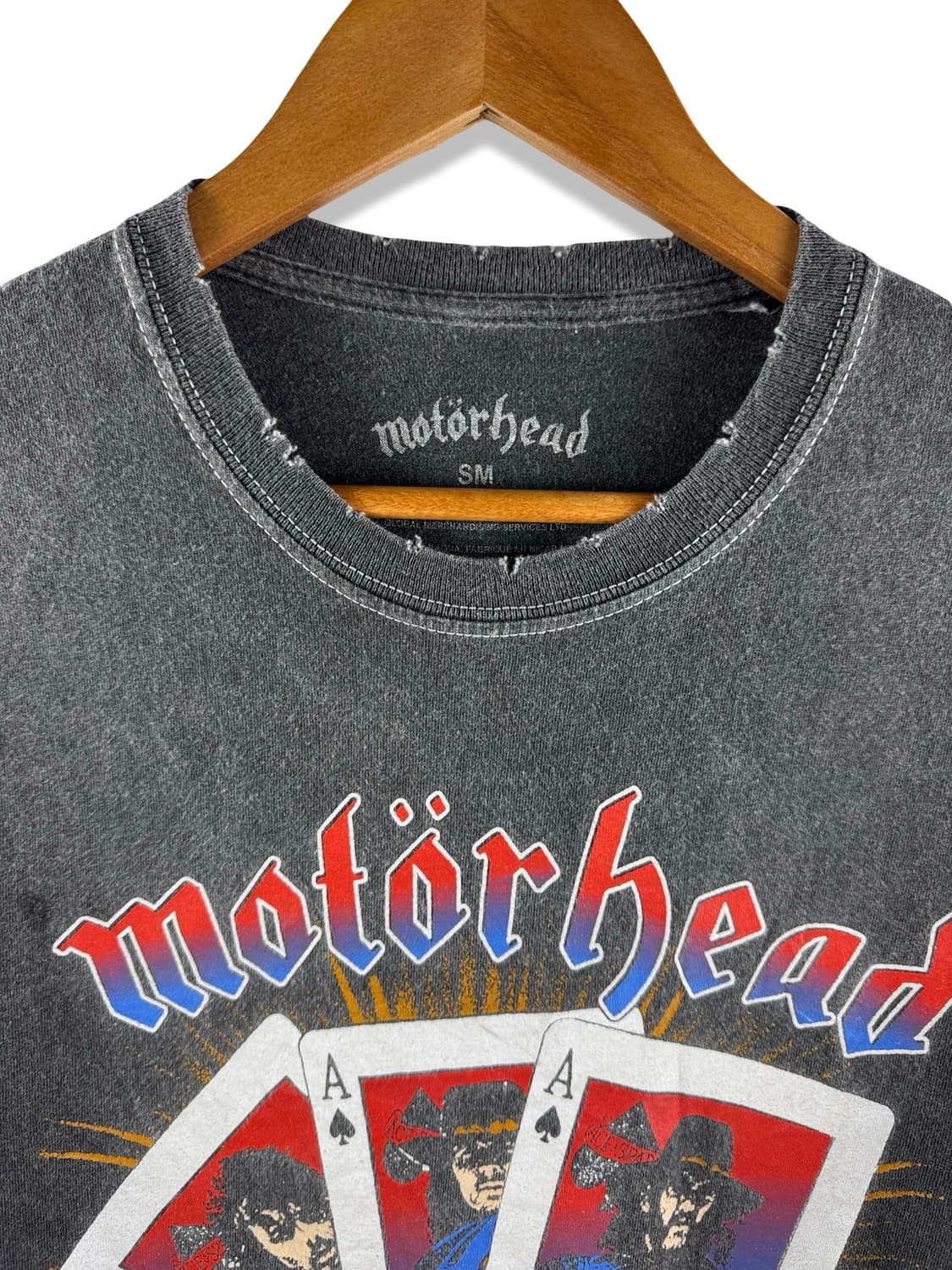 MOTORHEAD  스페이드 에이스 데미지 티셔츠3674 상품이미지3