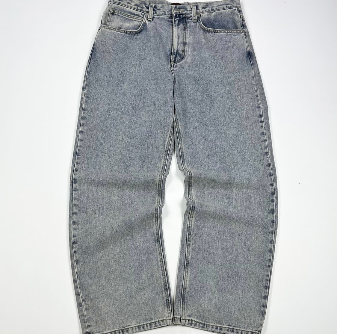 Lee (리) 아이스 워싱 와이드 데님팬츠 (34인치) 상품이미지3