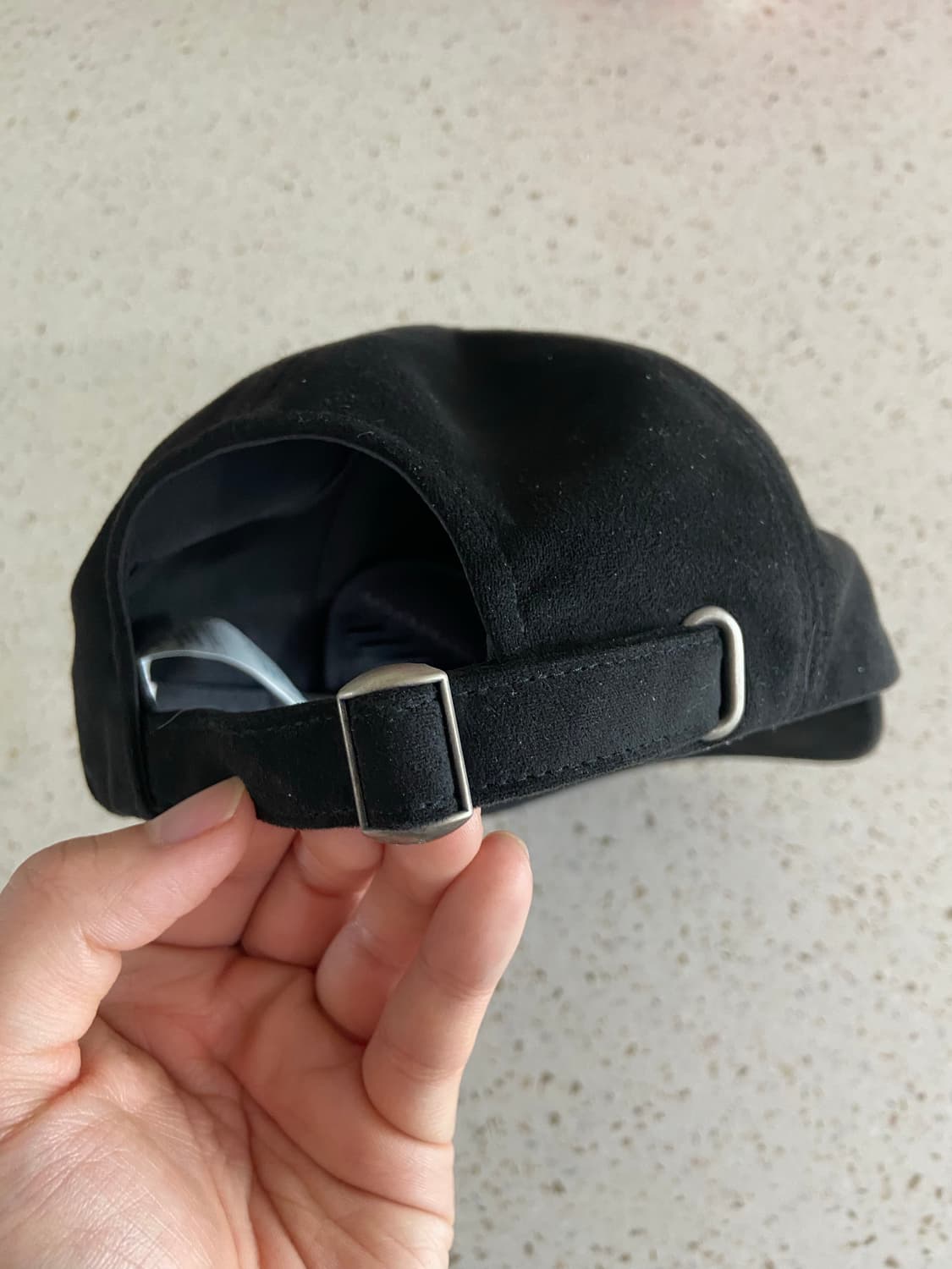 1011갤러리 - Suede Ball Cap - Black 상품이미지4