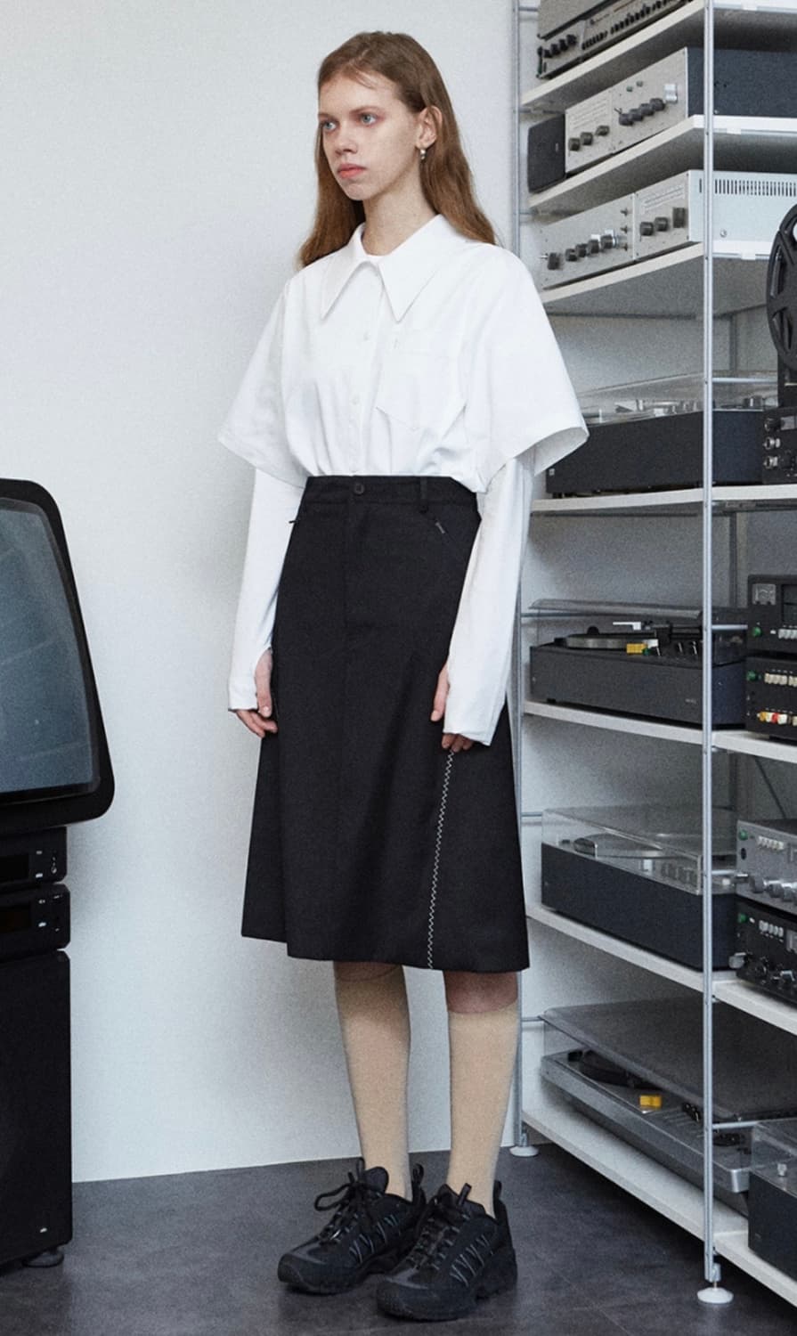 로우클래식 로클 스티치 스커트 새상품 상품이미지1