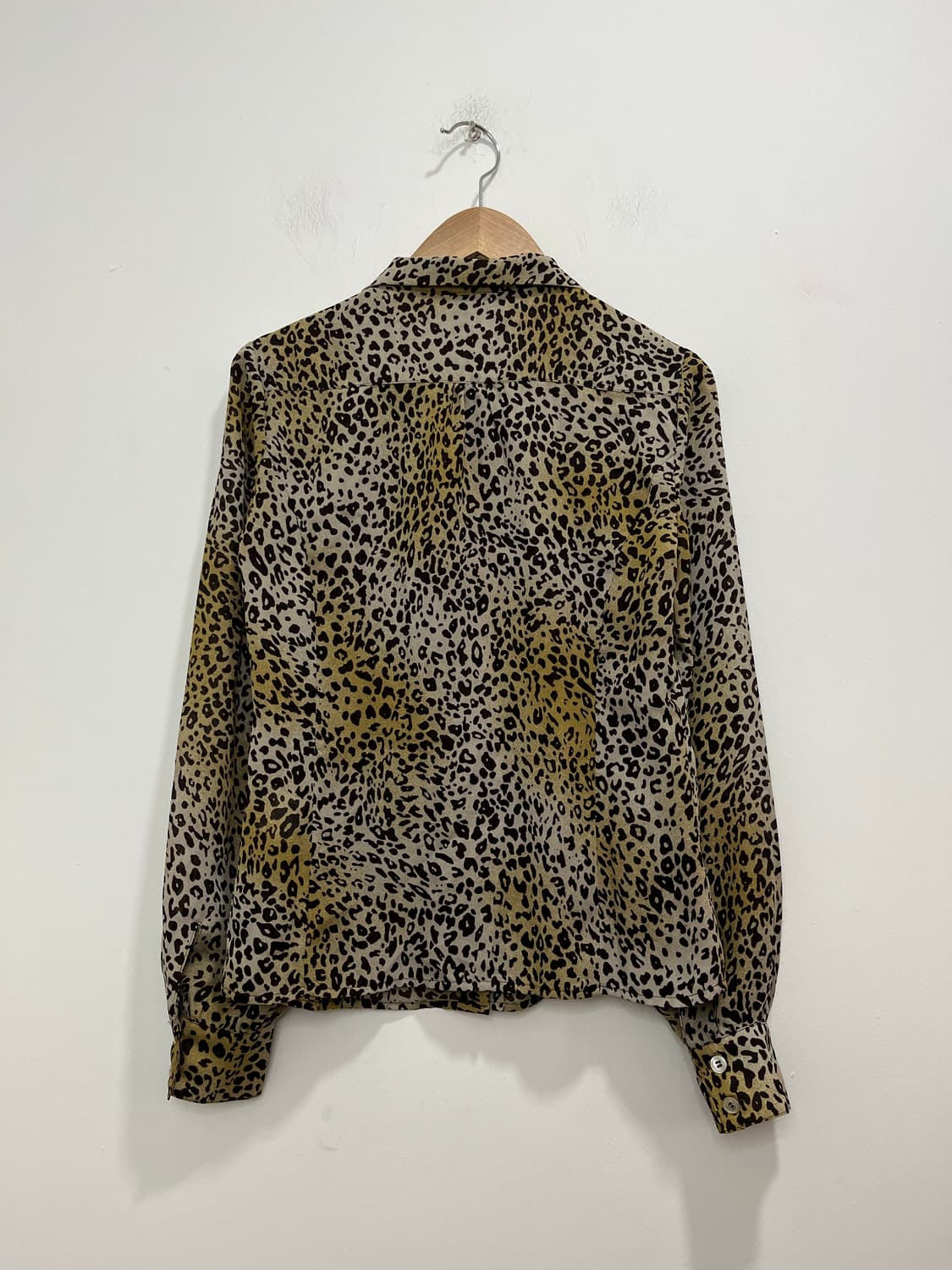일본 빈티지 갸루 레오파드 셔츠 블라우스 상품이미지4
