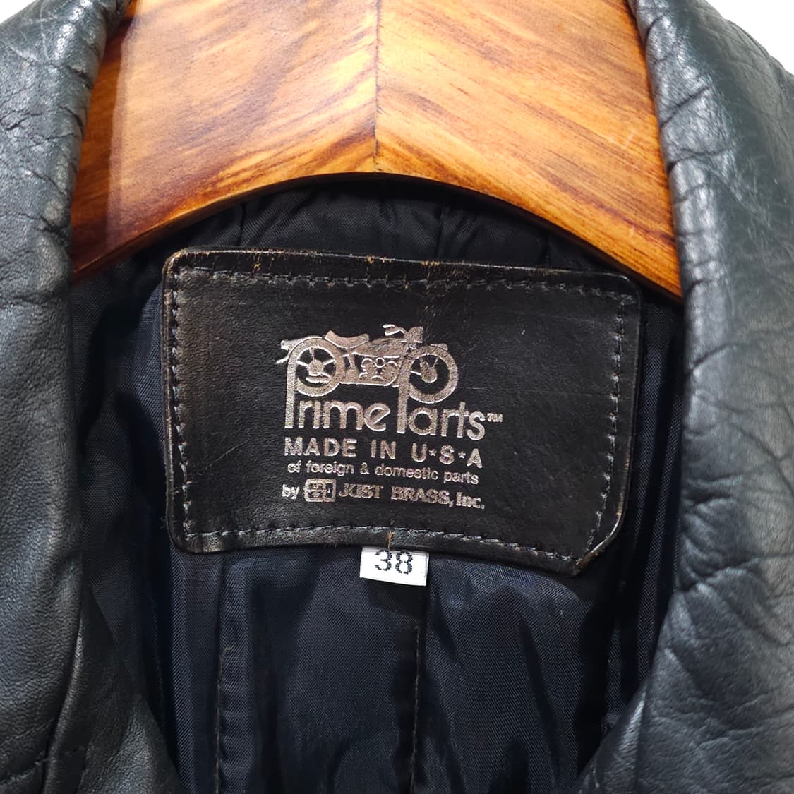 미국빈티지 PRIME PARTS 가죽 라이더자켓- 38 상품이미지8