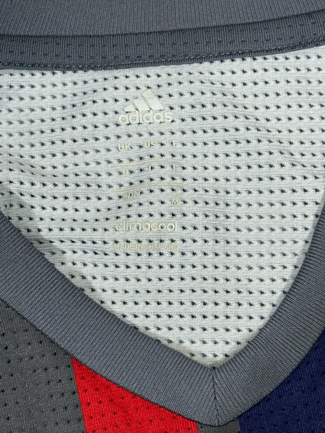 아디다스 차콜 축구팀 유니폼 고프코어 반팔 티셔츠 M  상품이미지8