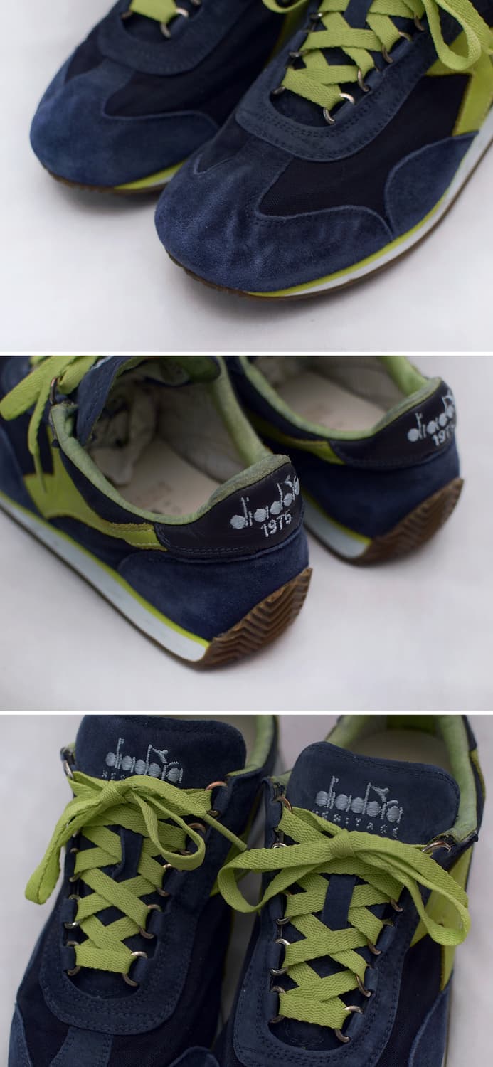 미착용) 디아도라 헤리티지 스톤워시 레더 스니커즈 (US6 / 240) 상품이미지5