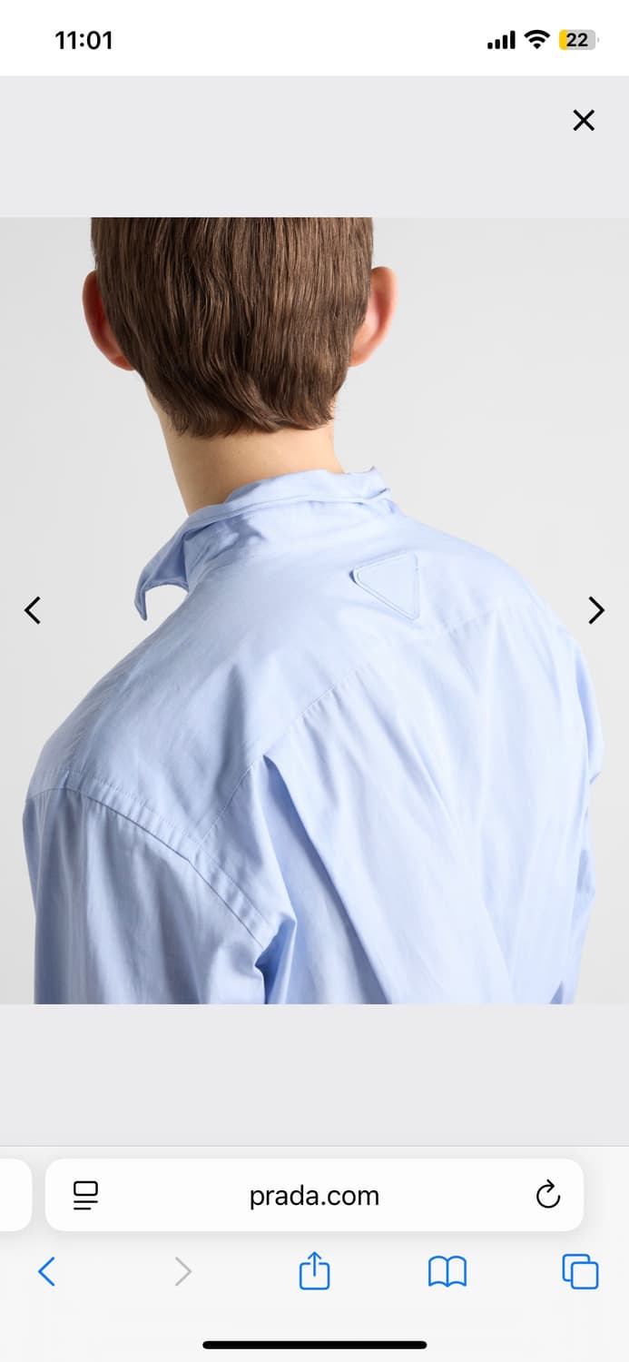 프라다 와이어 블루 셔츠/ m l xl 상품이미지3