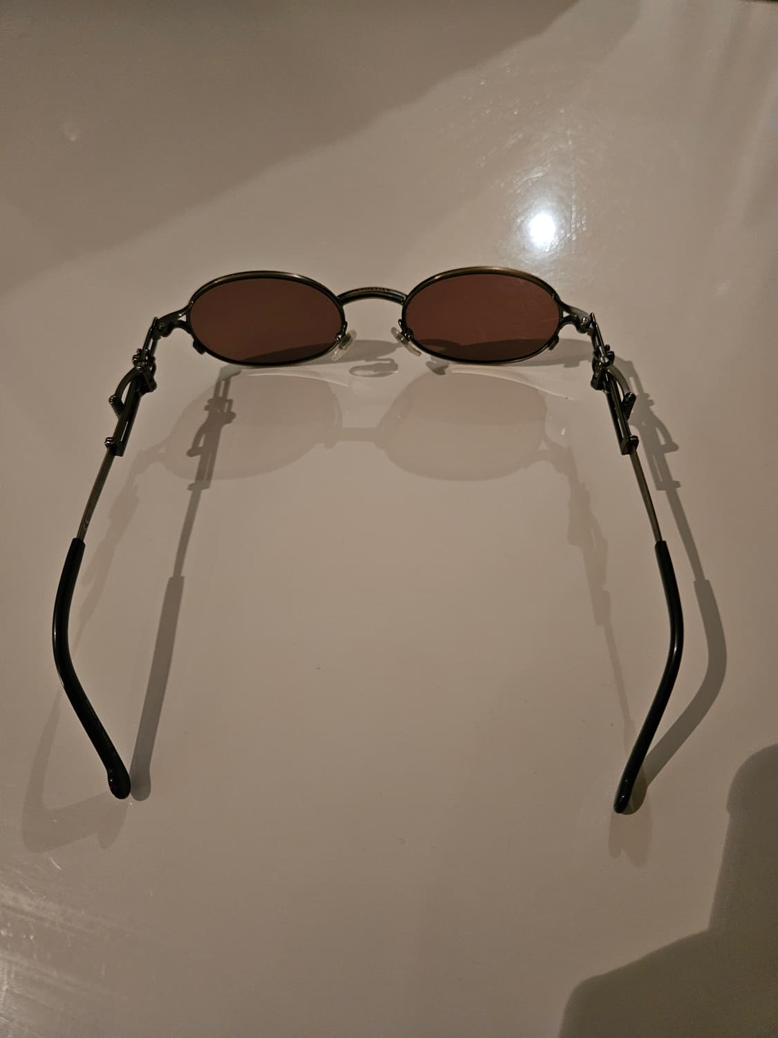 90's 장폴고티에 빈티지 아카이브 앤틱 건메탈 & 골드 선글라스 상품이미지6