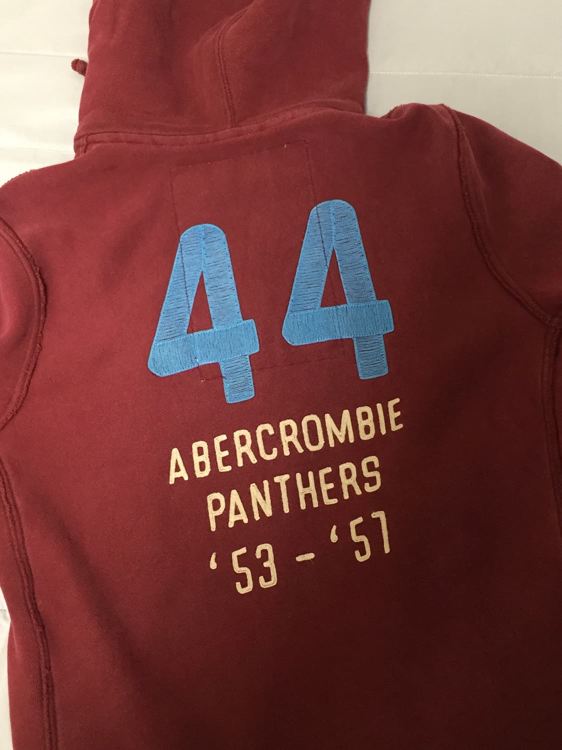아베크롬비 버건디 후드집업 M 상품이미지2