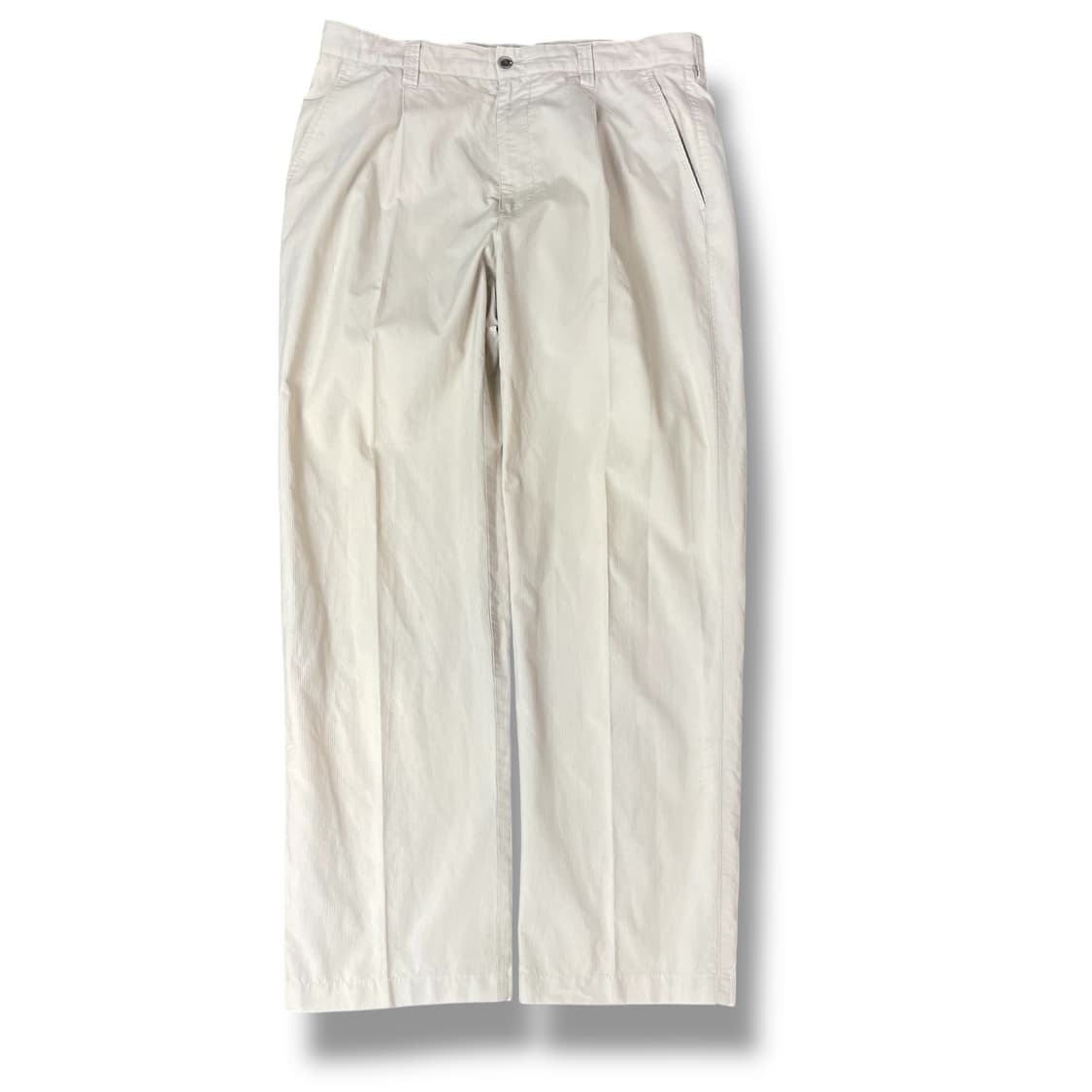 (34) 헨리코튼 백 자수로고 연베이지 코튼 팬츠 상품이미지1