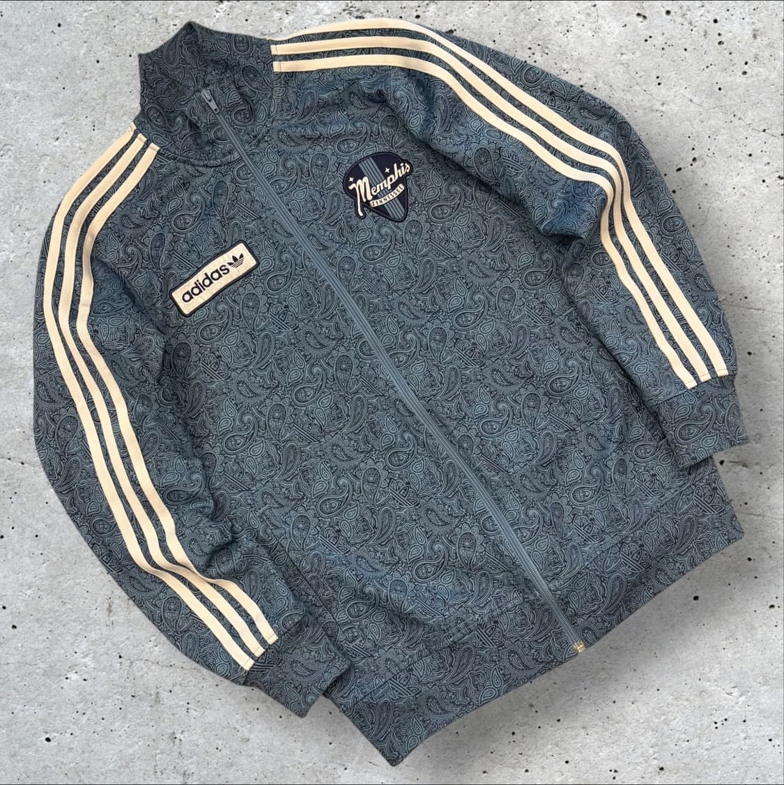 [95] 08s 아디다스 멤피스 페이즐리 트랙탑 져지 집업 B490 상품이미지1