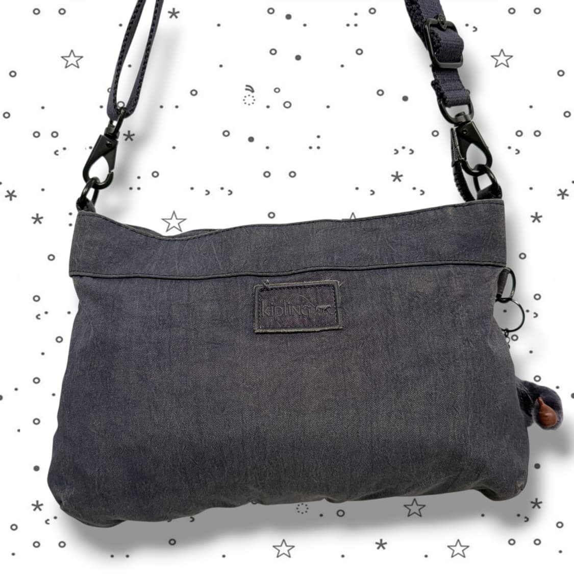 Kipling 키플링 데님 투포켓 크로스백 상품이미지3