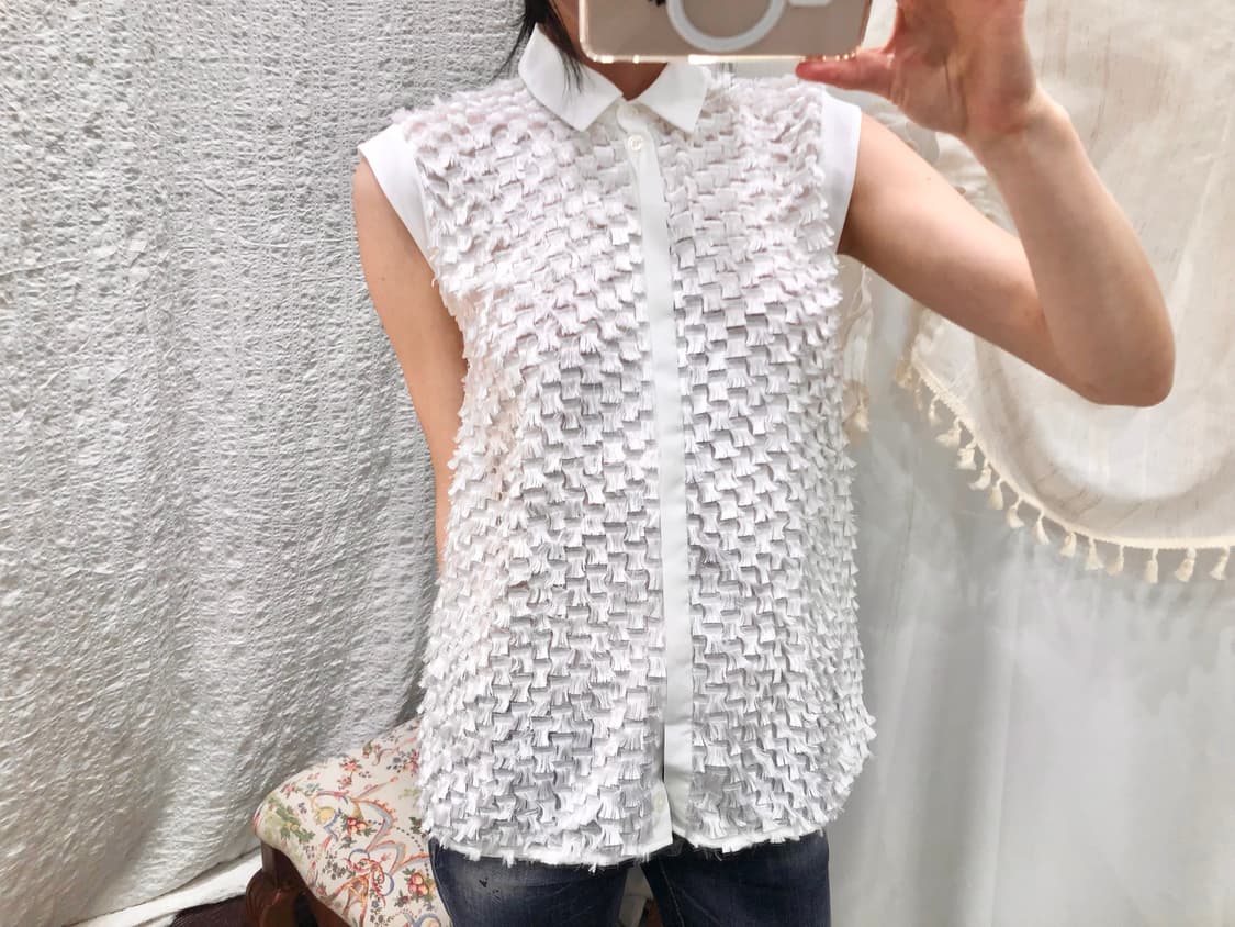 Snow Petal Sleeveless Shirt 상품이미지4
