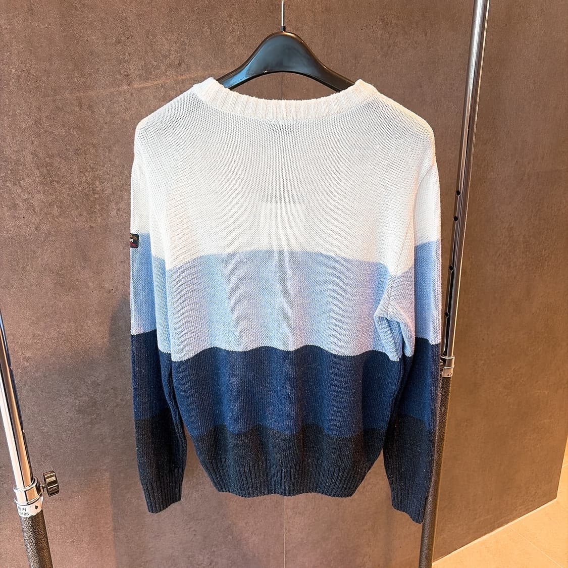 (정품/새상품) PAUL&SHARK 폴앤샤크 남성 컬러블럭 니트 상품이미지4
