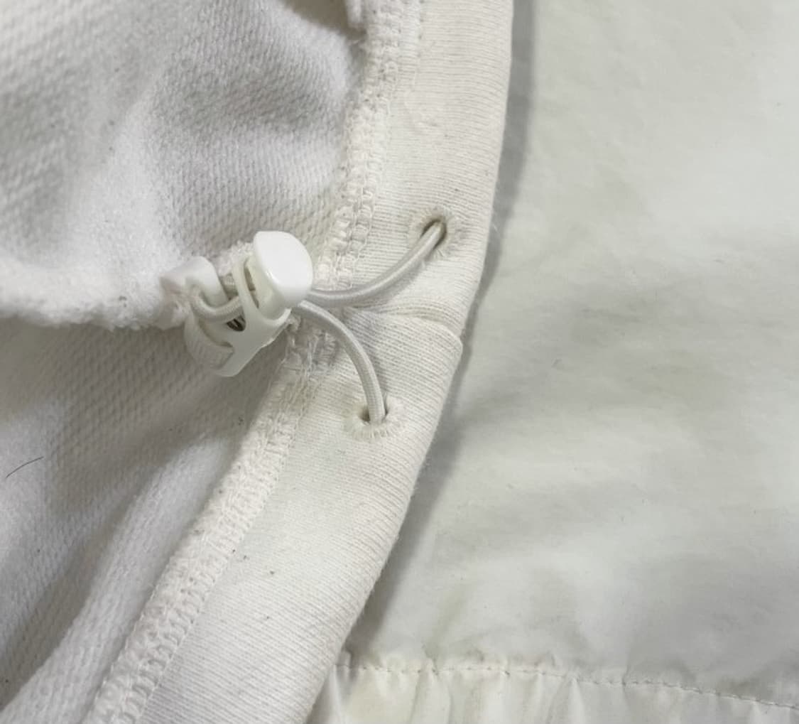 엄브로 화이트 컬러 블록 후드 아노락 95~100 상품이미지4