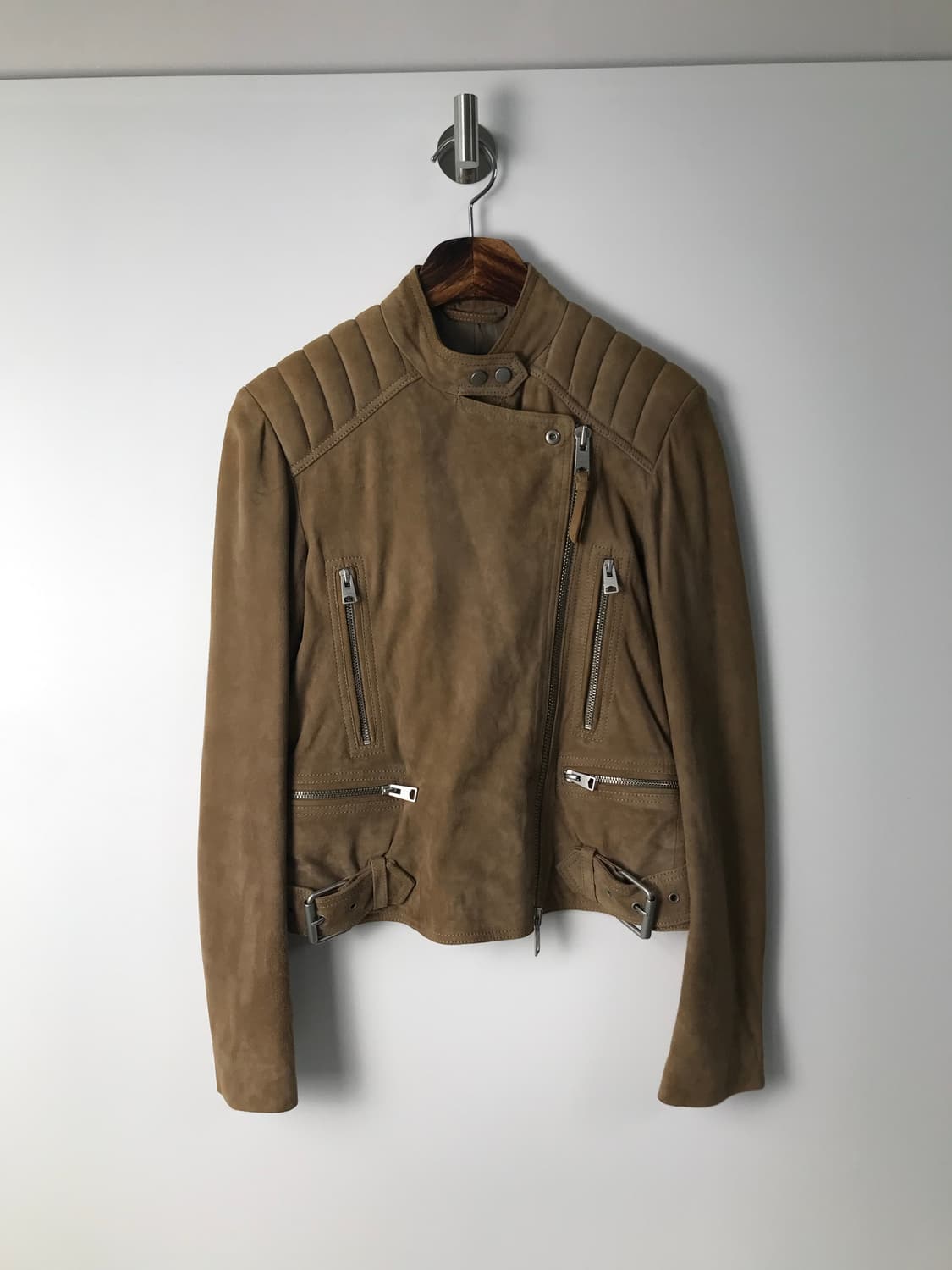 올 세인츠 카멜 스웨이드 트러커 자켓 상품이미지3