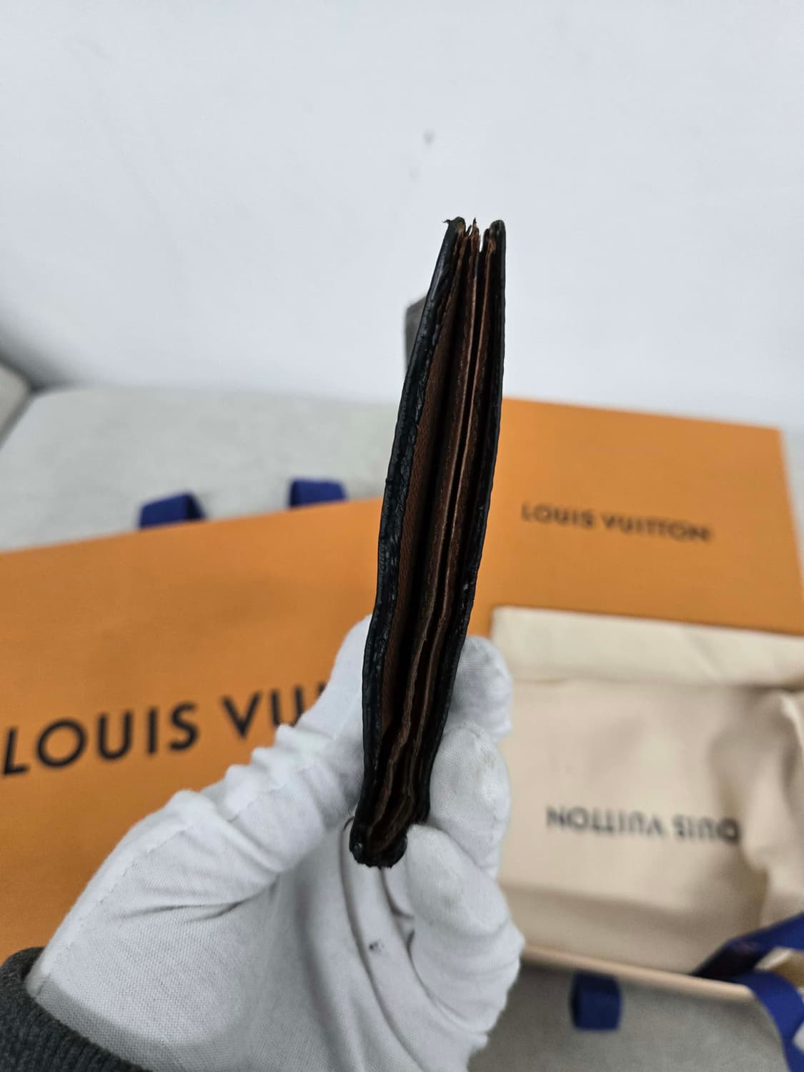 [보증서 정품] 루이비통 모노그램 반지갑 상품이미지5