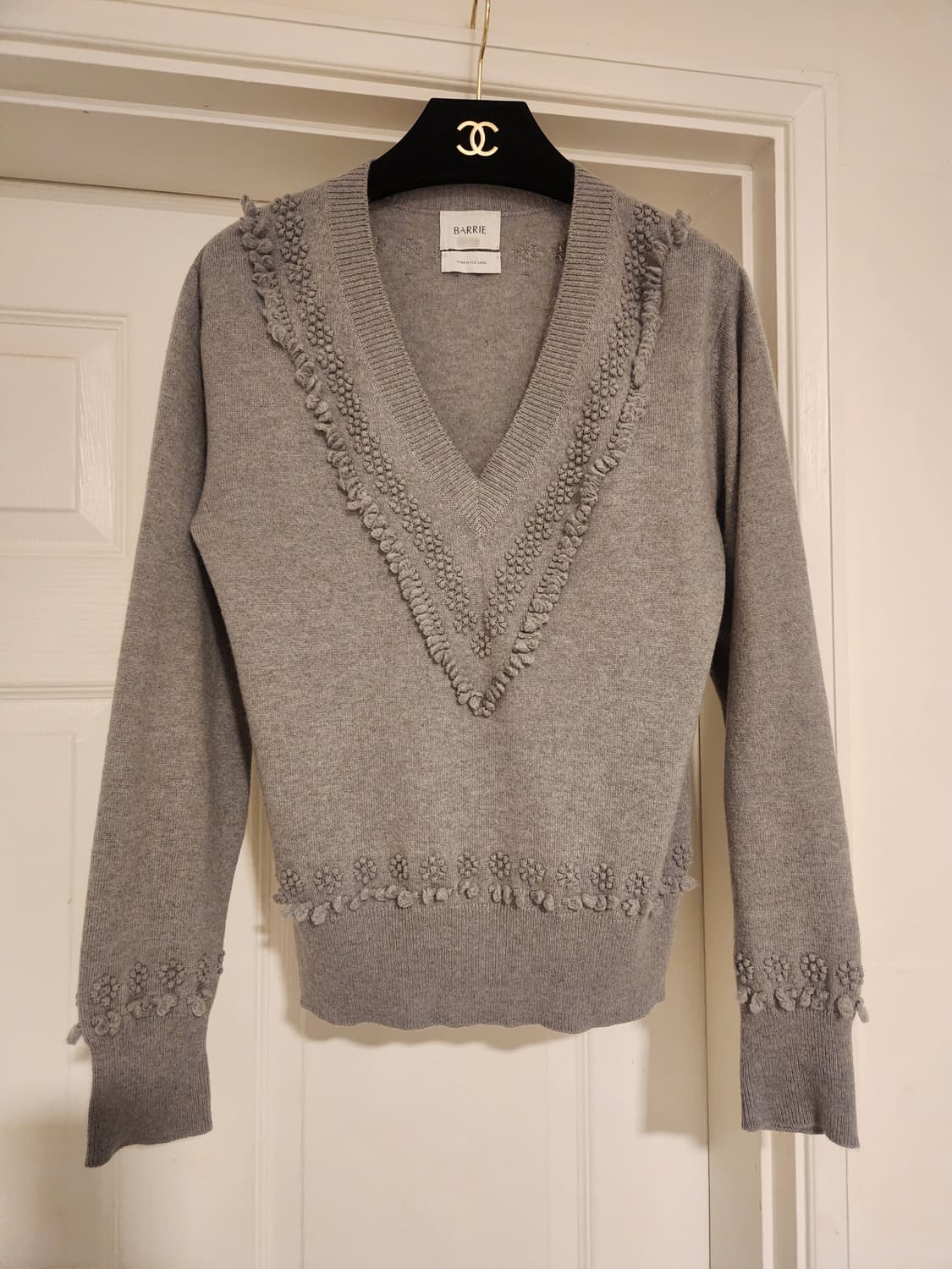 (정품)샤넬 배리 BARRIE 캐시미어 브이넥 니트 상품이미지2