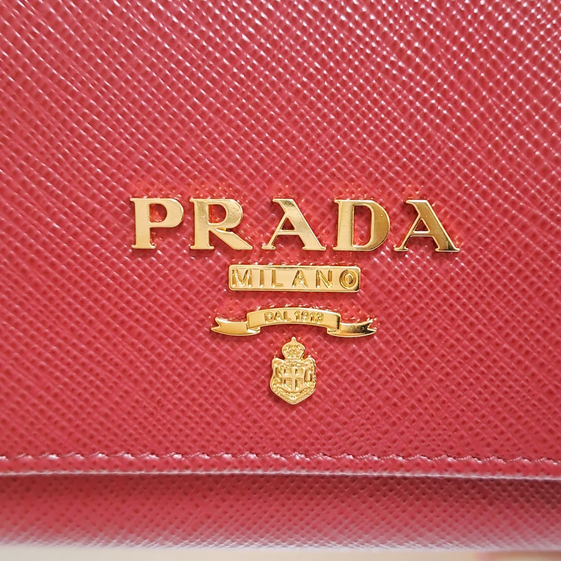 [100%/정품] 프라다 사피아노 레더 지갑 빨간색, 프라다장지갑 상품이미지4