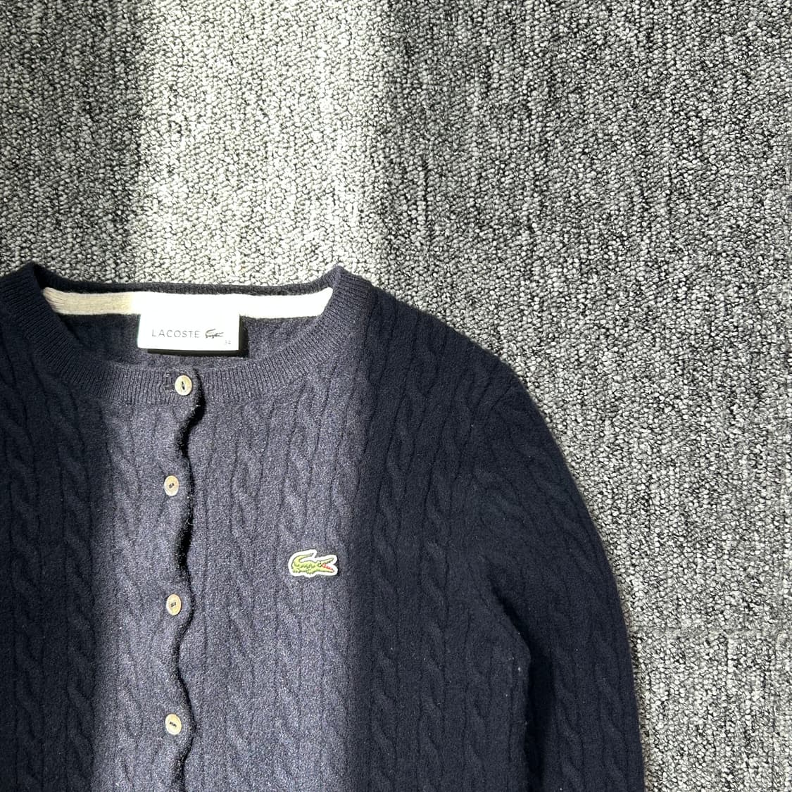 라코스테 네이비 케이블 가디건 상품이미지2