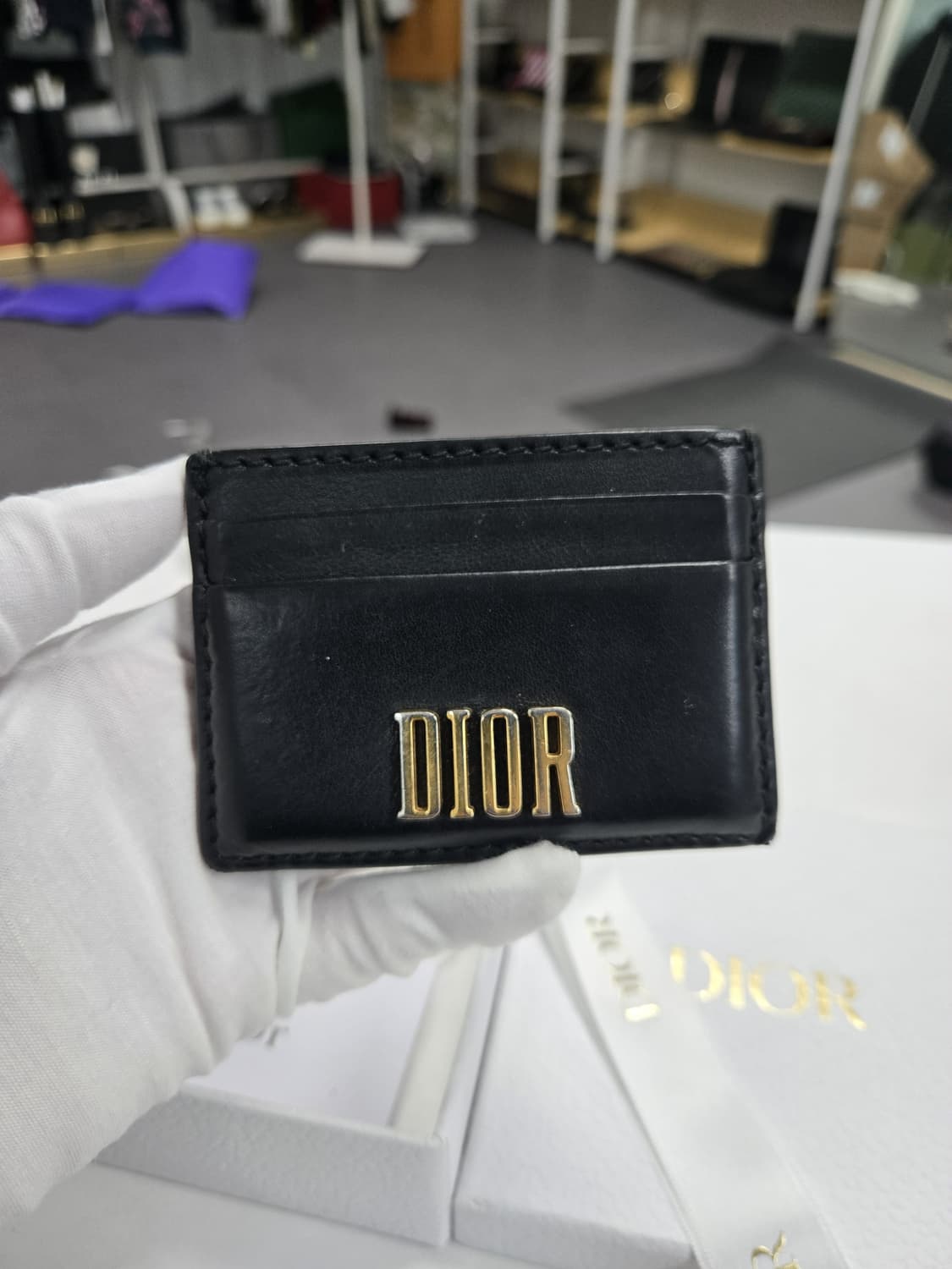 [A급컨디션]디올 로고 카드지갑 상품이미지1