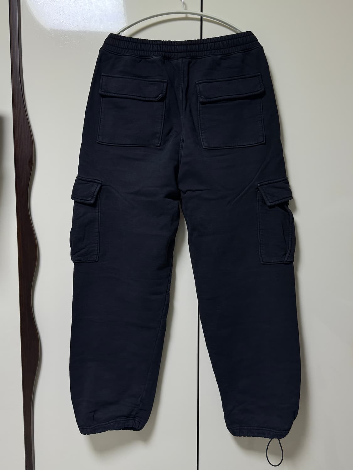 스투시 스포츠 카고 플리스 팬츠 S 블랙 상품이미지4