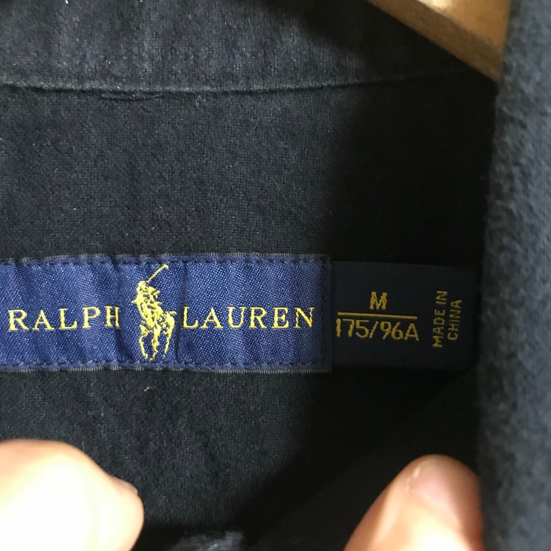 폴로 랄프로렌 검정 단색셔츠 상품이미지3