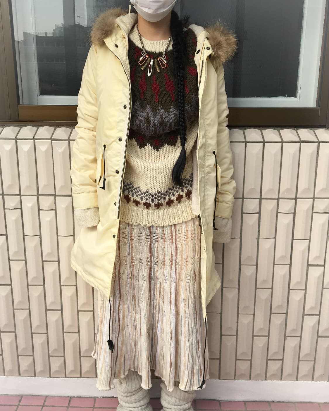 Fake fur hood jacket 상품이미지6