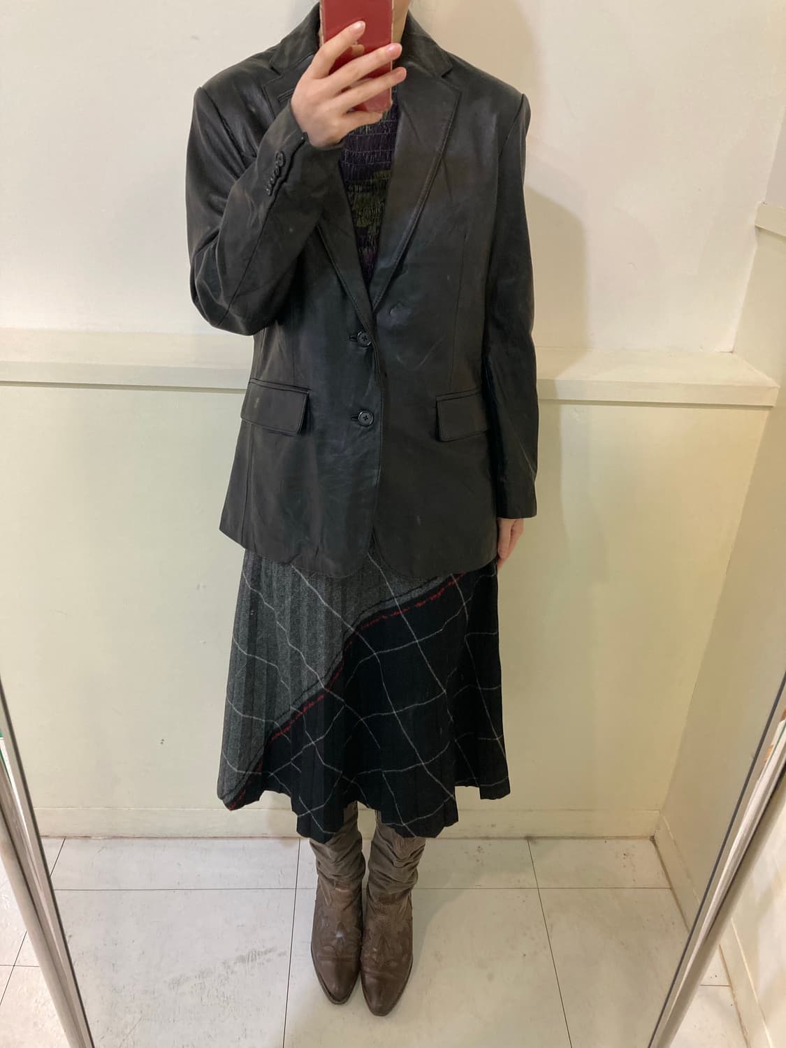 소가죽 싱글 투버튼 리얼 레더 자켓 상품이미지10