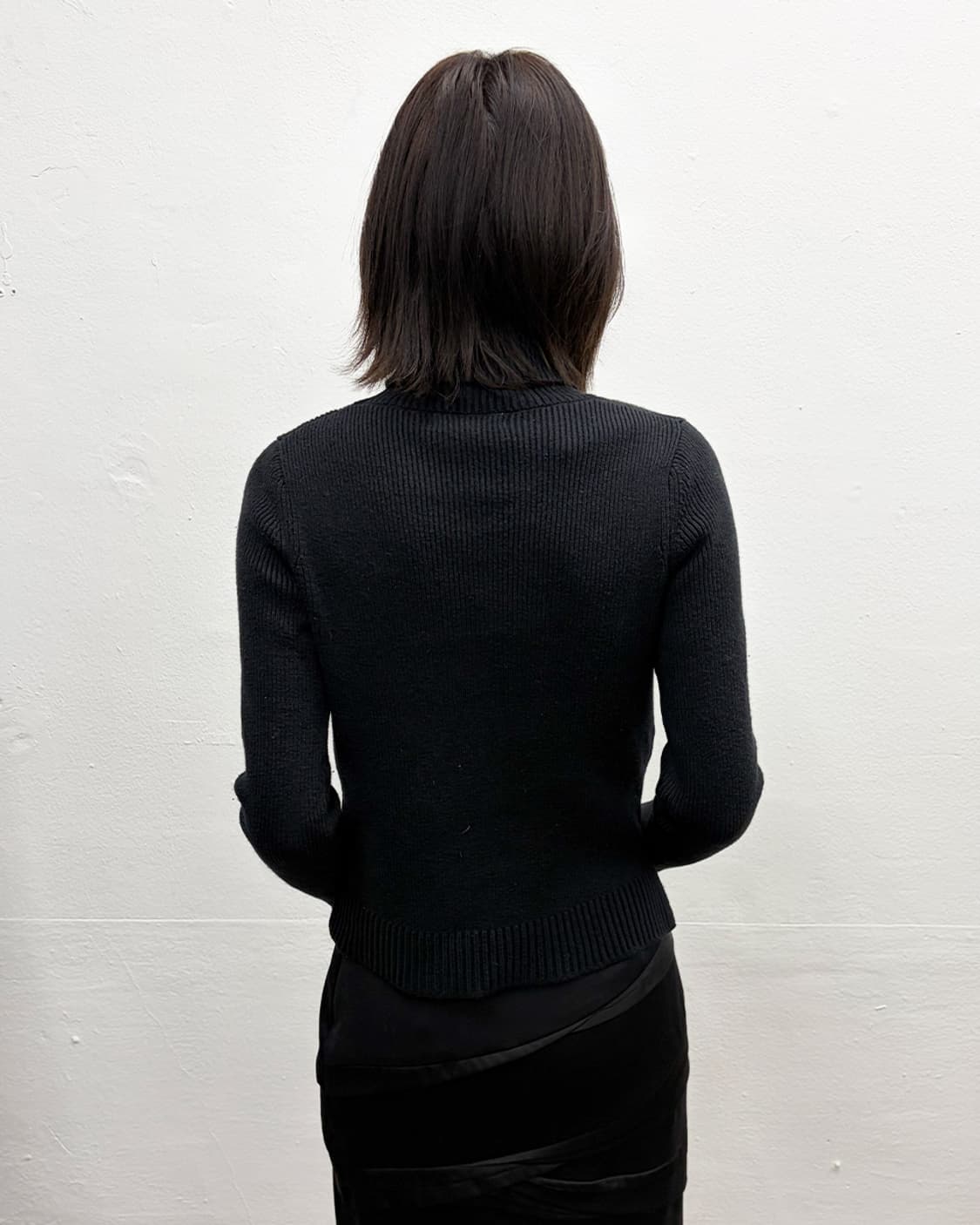 빈티지 지퍼 디테일 리브드 니트 상품이미지2