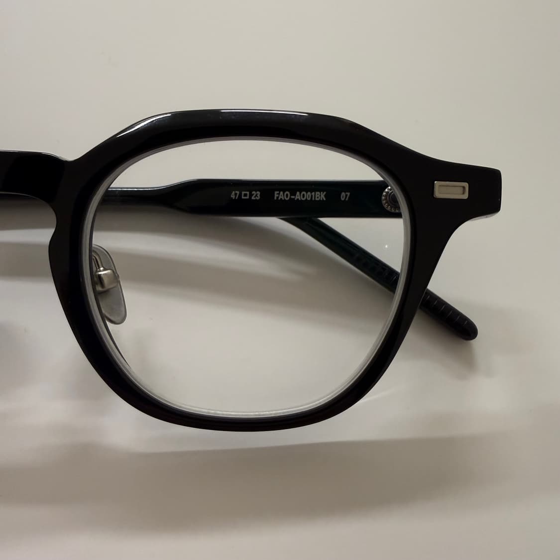 윤안경 fern(블랙)47사이즈 안경 팝니다 상품이미지3