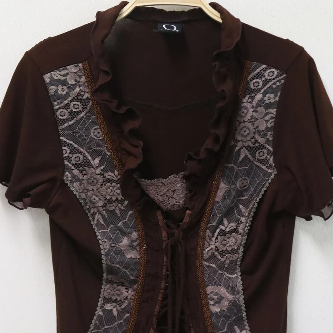 OZZ ONESTE 셔링 반팔 블라우스 65983 상품이미지3