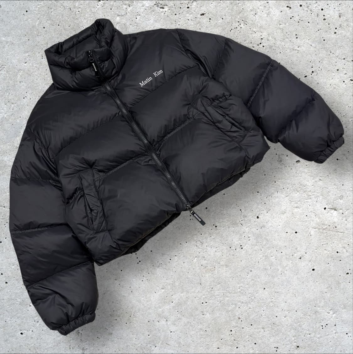 [F] 마뗑킴 하이넥 블랙 숏패딩 C271 상품이미지1