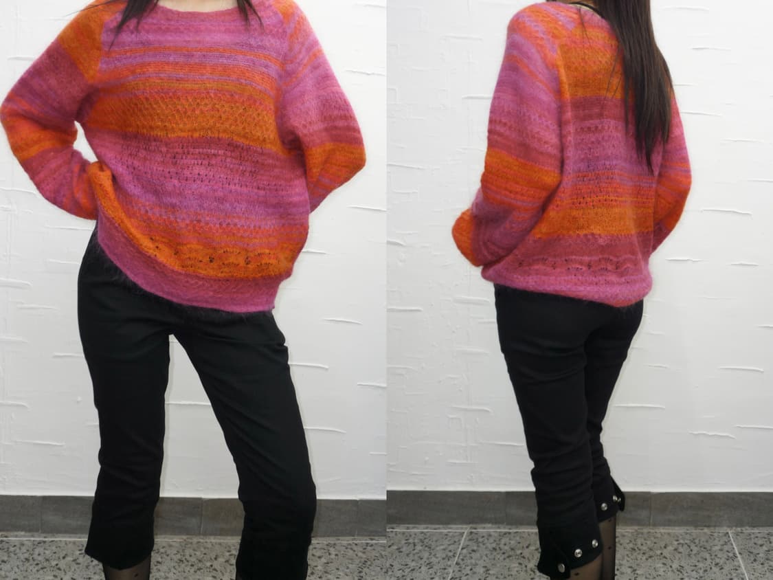 Pink orange balloon knit 상품이미지2