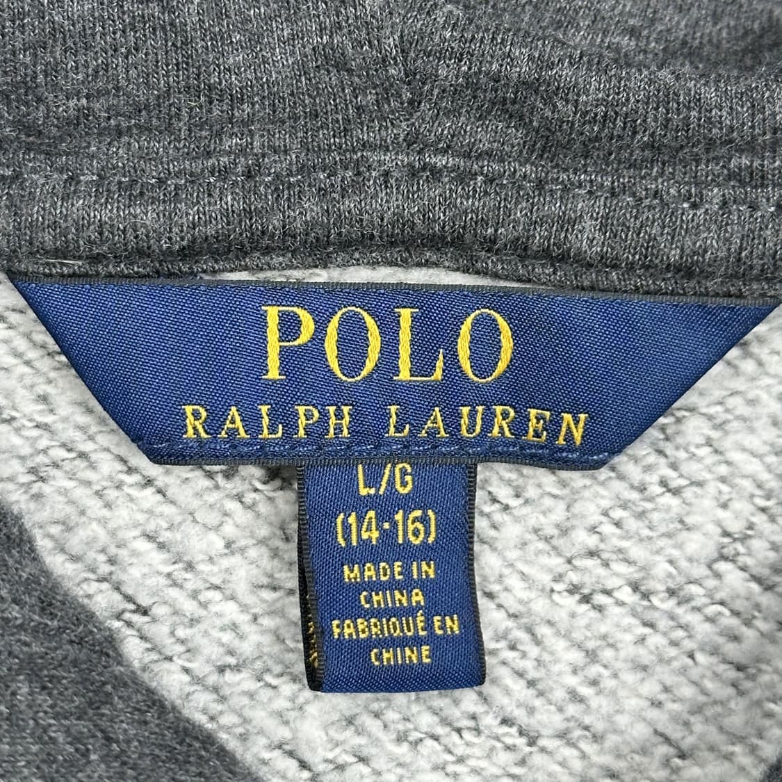 폴로 랄프로렌 키즈 이니셜 차콜 후드집업 (실측 S 여성추천) 상품이미지5