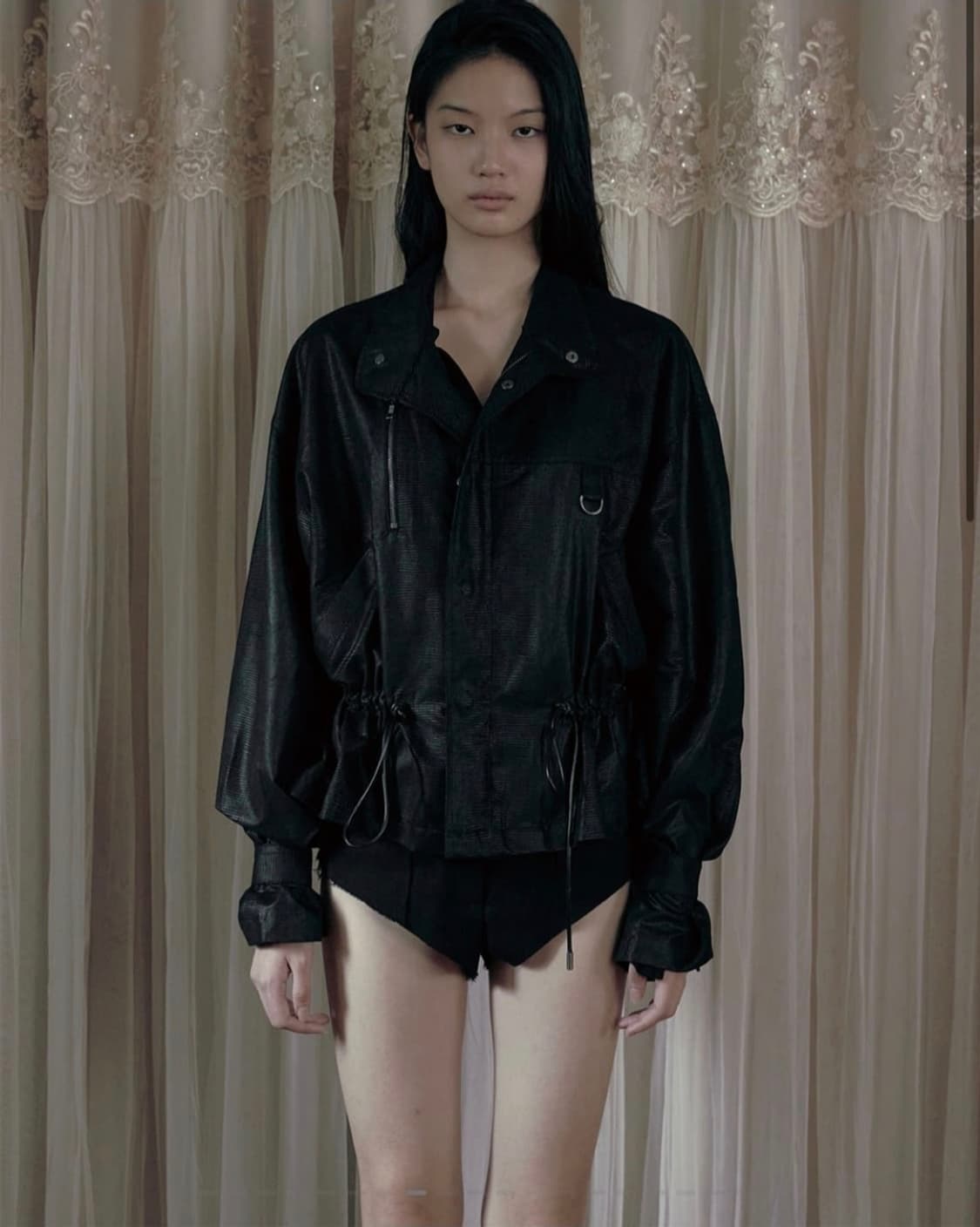 구매글) 보헤미안서울 사파리 자켓 블랙 상품이미지1