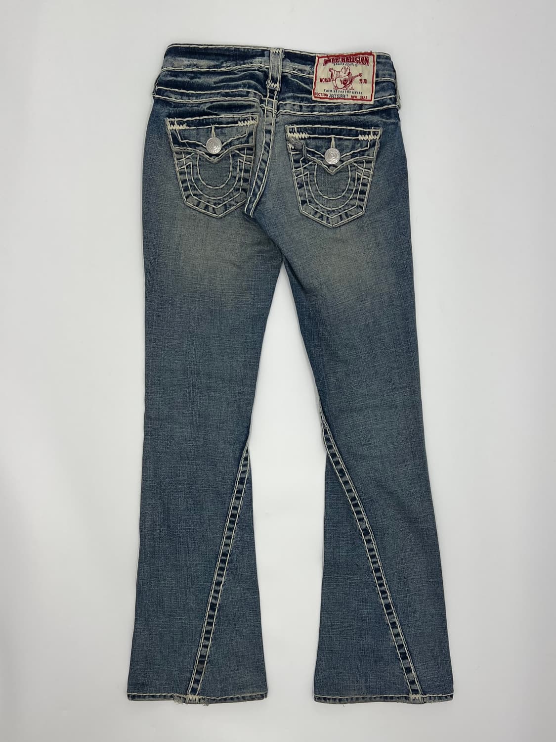 트루릴리젼 스티치 부츠컷 데님팬츠 상품이미지1