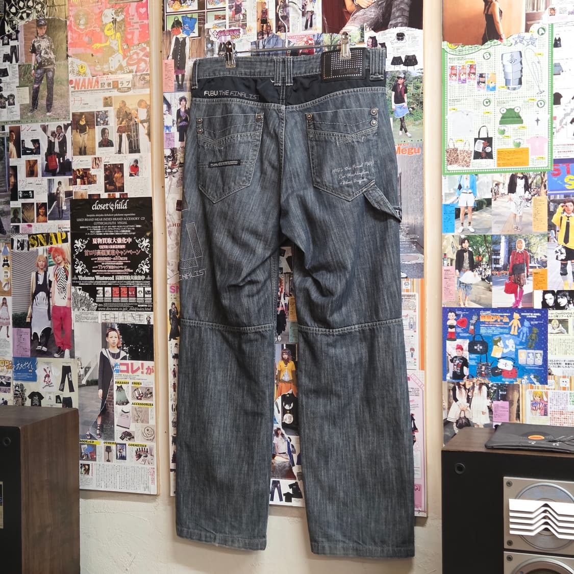 후부 카펜터 자수 데님 팬츠 상품이미지5