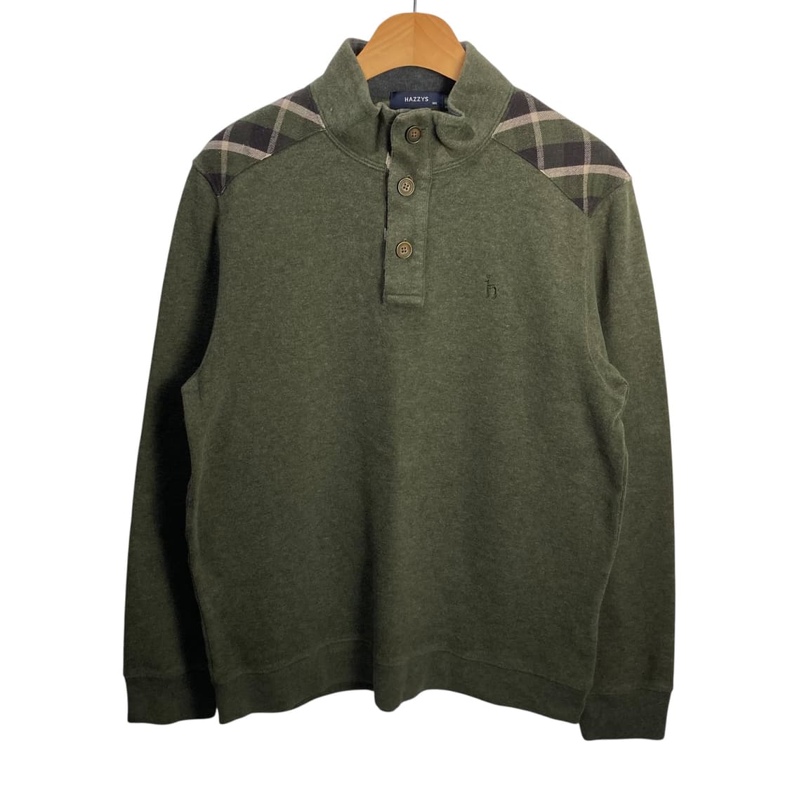 헤지스 카키 버튼 니트 상품이미지2