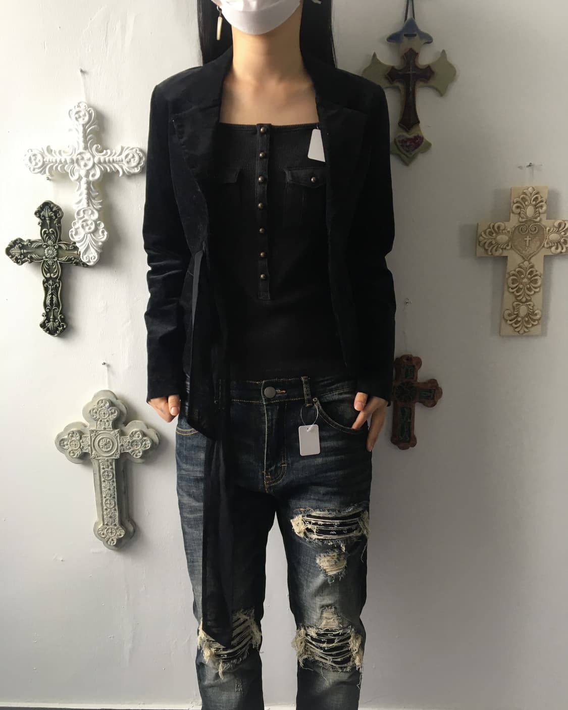 Morgan tied jacket 상품이미지5