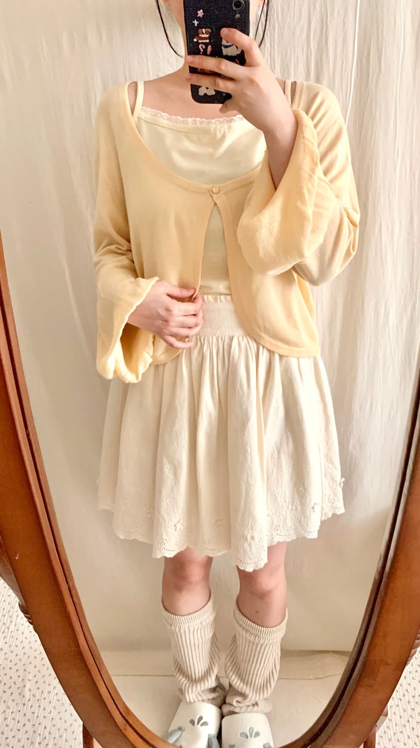 개나리 바선생 벌룬 가디건 상품이미지3