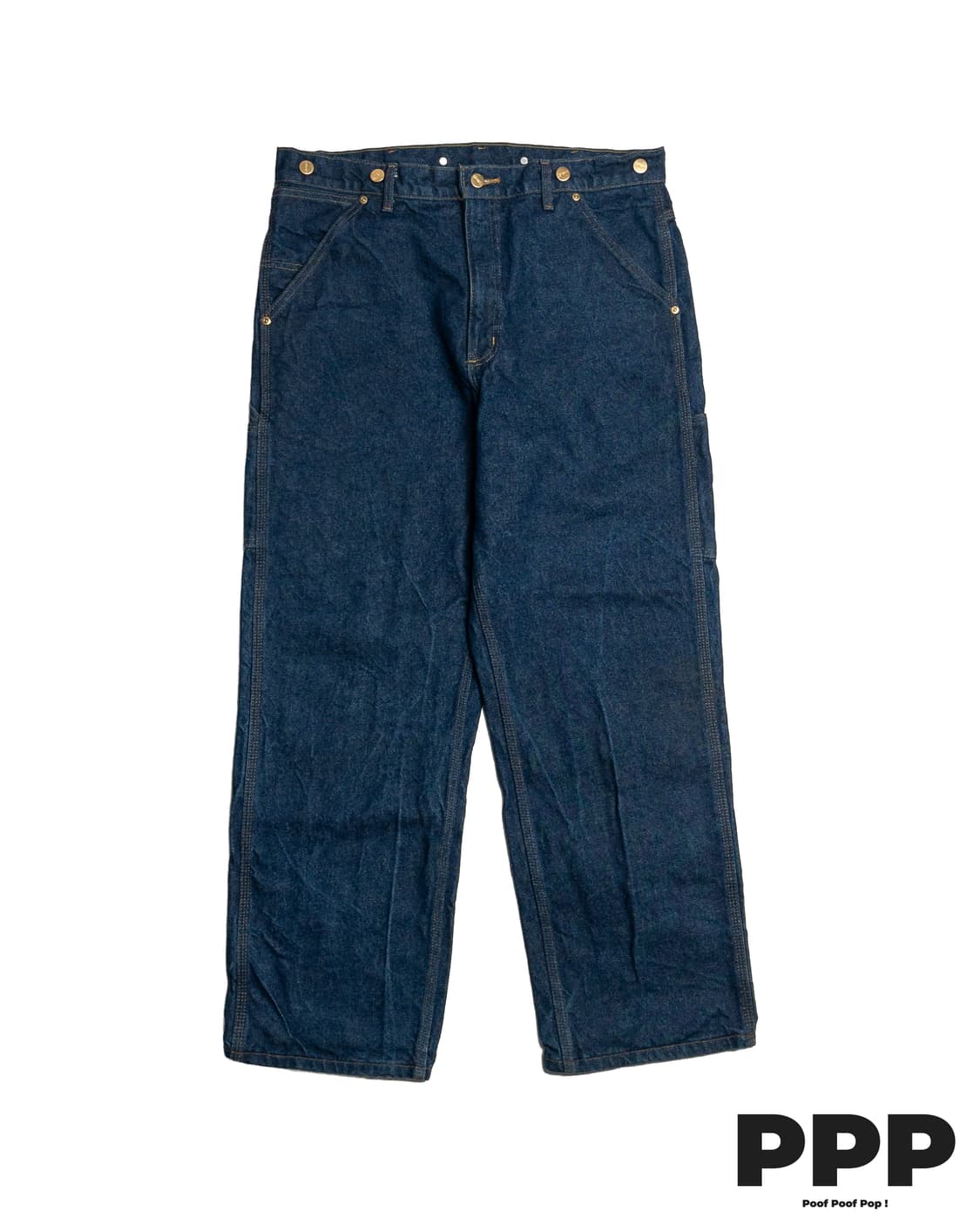 90‘s 미제 칼하트 B06 인디고 데님 카펜터 팬츠 상품이미지2